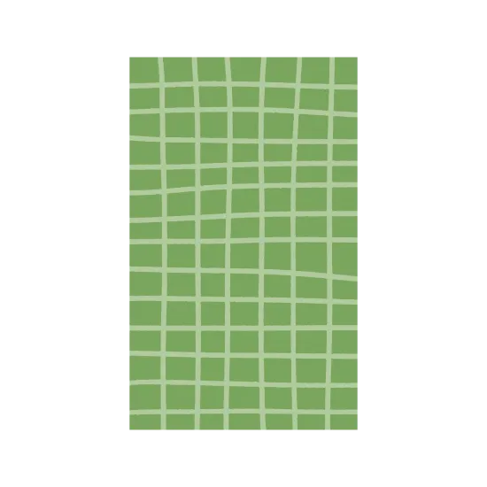 Hand-drawn Organic Grid：Sage Green