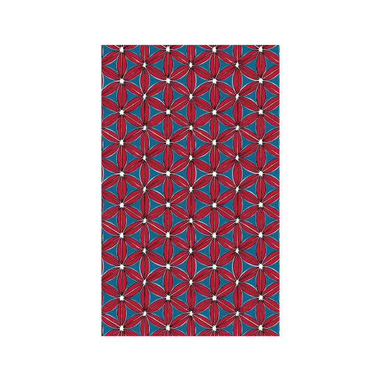 Flower of Life - Red and Teal