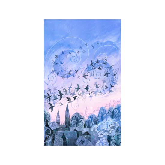 Flying birds