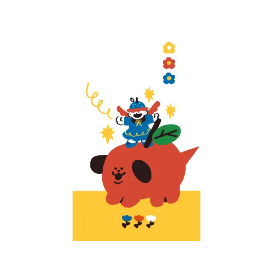 Ponkan and Big Apple Puppy 