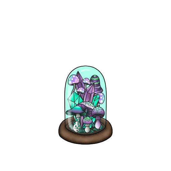 Magical Mushroom Glass