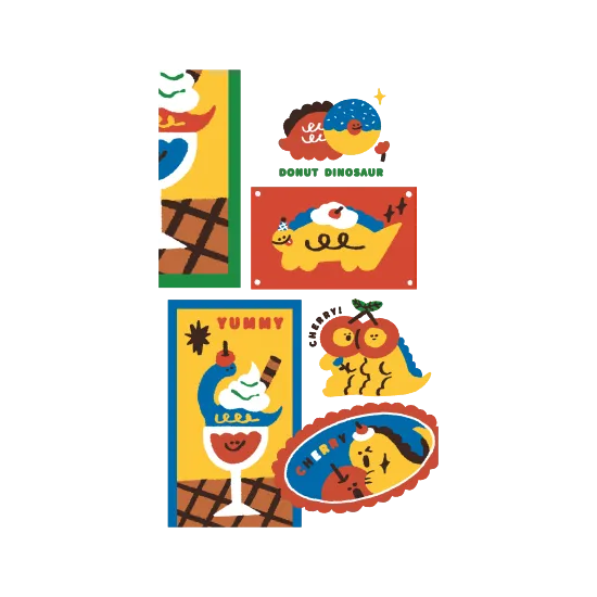 Dinosaur snacks Set B 
