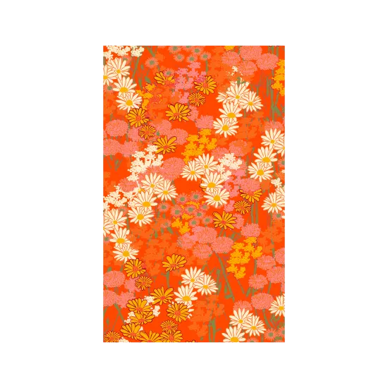 Orange Flower Pattern