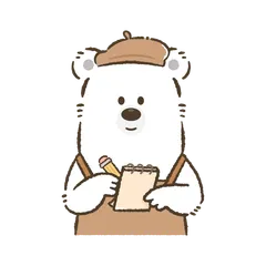 Bearista dans son petit café