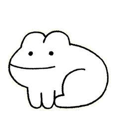 Quaso Frog and Friends - Black and White