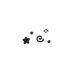 Lazy Monster hand-drawn style with black lines 05.