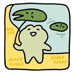 Quaso Frog and fox happy together