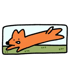 Quaso Frog and fox happy together