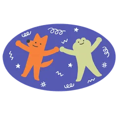 Quaso Frog and Fox take a break