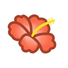 okinawa lion dogs & hibiscus