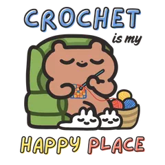 bear crochet is my happy place