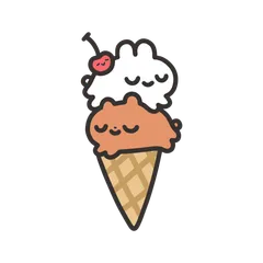 ice cream bunny and bear