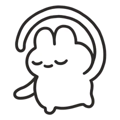 bear & bunny couple in love